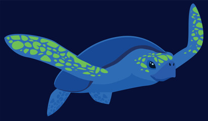 Illustration of a sea turtle