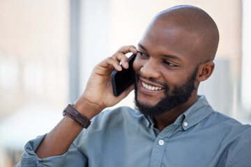 Aufkleber - Chase your dreams. a young businessman using a smartphone in a modern office.