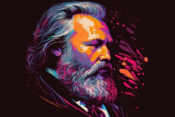 Artistic representation of brahms, concept of Artistic vision and Brahms interpretation, created with Generative AI technology