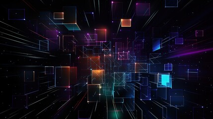 abstract background, futuristic light trail, Generative Ai