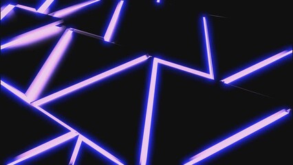 Poster - Computer animation of disappearing and appearing triangles. Design. 3D background with triangular pattern and swapping shapes. Moving triangles in 3D mosaic background