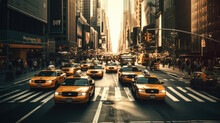 Times Square. New York. Breathtaking Travel Destination Place. Generative AI