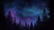 Beautiful dark and moody clouds over the forest. Generative AI
