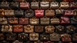 Variety of stylish handbags.generative ai