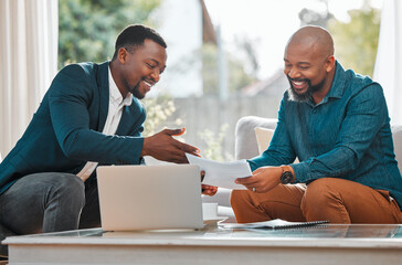 Poster - All I need is one signature. a mature man having a meeting with a finance broker.