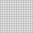 Simple black seamless grid pattern design with minimalist cross lines style ornamentation. Repeatable tessellation retro backdrop texture isolated on white background