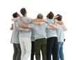 © ASDF - group of young people standing in a circle and looking up