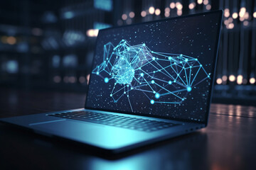 Poster - Laptop Internet Network Visualization and Big Data Technology with Laptopk, Generative AI	
