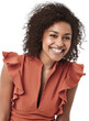 © Khushboo/peopleimages.com - Fashion, happy and portrait of African woman on isolated, png and transparent background. Beauty, happiness and face of excited female person smile with natural cosmetics, confidence and laughing