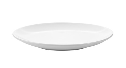 white plate isolated on  transparent png