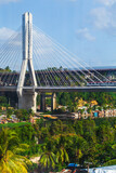 Fototapeta Kawa jest smaczna - Puente Francisco del Rosario Sanchez bridge in Santo Domingo