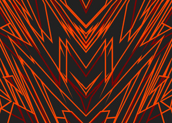 Poster - abstract background with futuristic and geometric line pattern