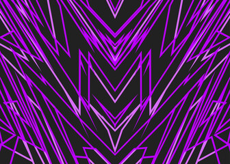 Poster - abstract background with futuristic and geometric line pattern