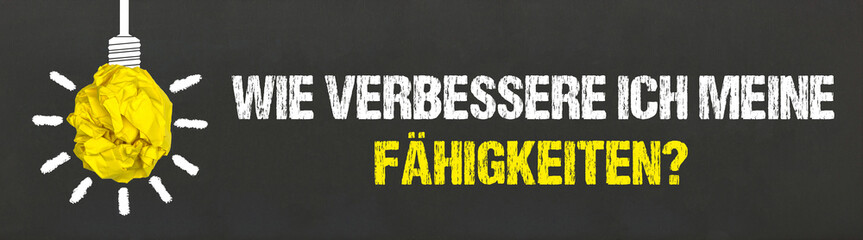 Sticker - Wie verbessere ich meine Fähigkeiten?	