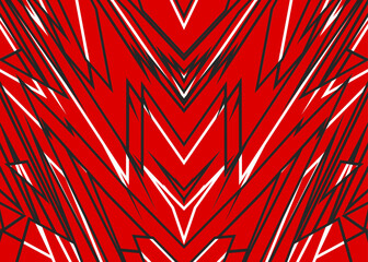 Poster - abstract background with futuristic and geometric line pattern