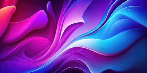 Wall Mural - Abstract gradient purple background wallpaper design (Generative AI)
