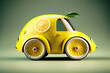© Robert Kneschke - Funny little yellow lemon car (Generative AI)