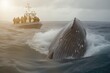 Coastal communities worldwide continue to be linked to whaling and whale product processing, while the effects of whaling on whale populations are still being researched and discussed. AI-generated