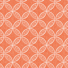 Wall Mural - Vector seamless pattern. Repeating geometric elements. Stylish orange monochrome background design.