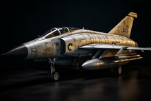 Military F-4 II Phantom Jet. Generative AI