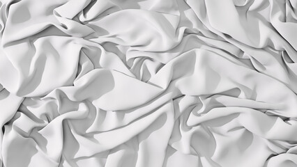 Abstract white elegant cloth background. 3d render