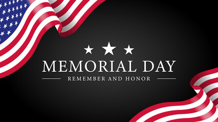 Wall Mural - USA Memorial Day Background