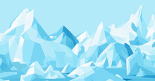 氷の山のベクターイラスト