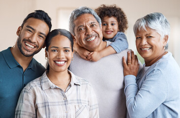 Wall Mural - This is a family affair. Shot of a family spending time together at home.