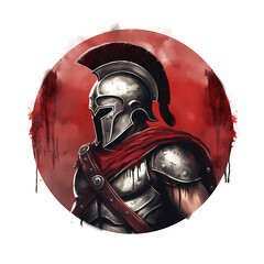 Wall Mural - Spartan Warrior Head Symbol