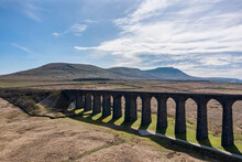 Ribblehead Viaduct And Ingleborough From The East