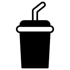 Poster - drink plastic cup icon