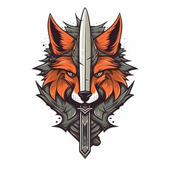 Wall Mural - Fox Hero Gamer Logo