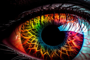 abstract colorful eye wallpaper background 