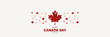 Happy Canada Day card. Modern design.
