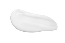 A Drop Of Liquid Smeared White Cream With No Background. PNG
