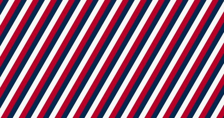 Wall Mural - seamless loop abstract striped animation in red, blue and white colors. 4k resolution. france flag c