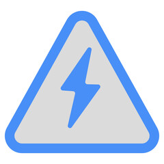 Wall Mural - Lightning bolt icon, editable vector 