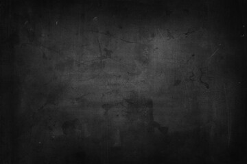 Poster - Black textured dark concrete grunge wall background