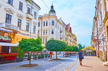 Canvas Print - Chernivtsi city center, Ukraine