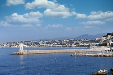 Wall Mural - Lighthouse in Nice town France