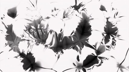 Poster - Liquid pattern with effect of moving explosion. Design. Moving circular galaxies in liquid 3d pattern. Black spots move in explosive waves in liquid abstract pattern