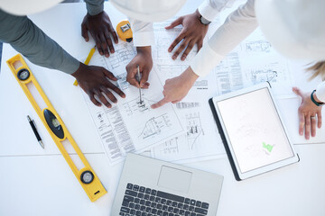 Aufkleber - So proud to have you all around. Shot of team of architects planning their next project.
