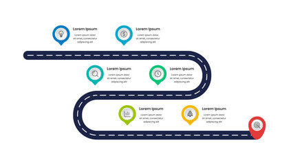 Roadmap Infographic design template