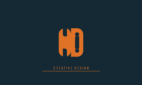 Alphabet letters Modern Creative logo ND , DN 