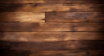 Wall Mural - Holzwand mit Holzdielen Hintergrund:  dunkles Holz Background