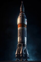 Wall Mural - The rocket launches into space. Spaceship launch. AI generated, human enhanced