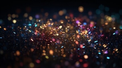 Aufkleber - Abstract Bokeh glitter background. Generative ai