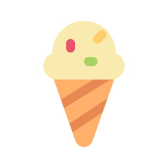 Poster - ice cream flat icon