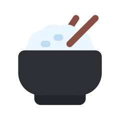 Poster - rice bowl flat icon