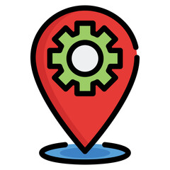 Canvas Print - Location Icon